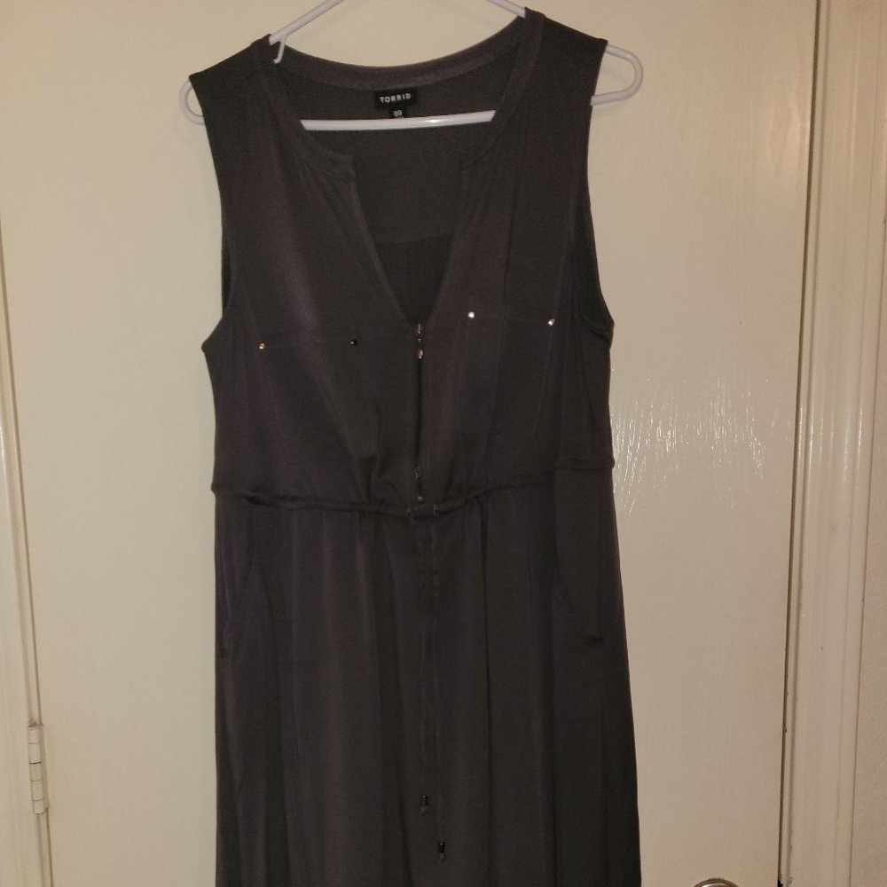 Torrid Zip Front Challis Dress